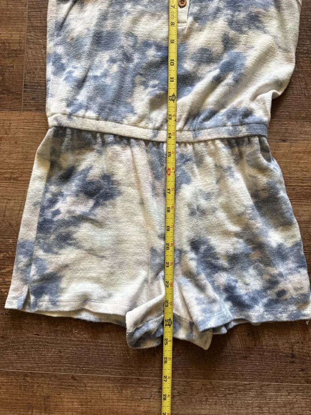 Old Navy blue tie dye romper girls 10-12 EUC